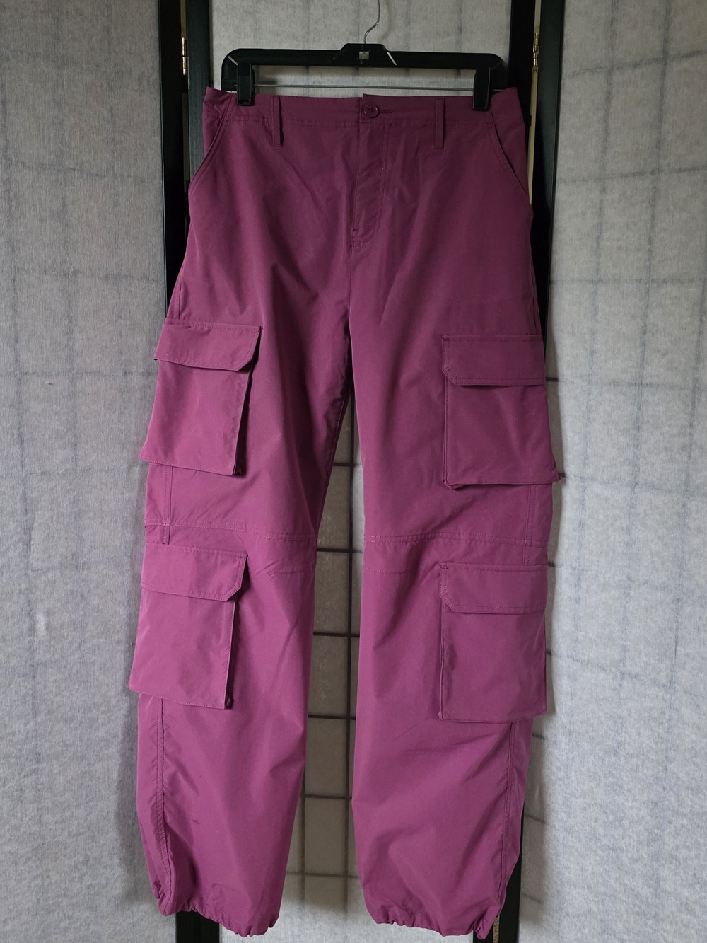 Women's Cargo Pants in Berry
